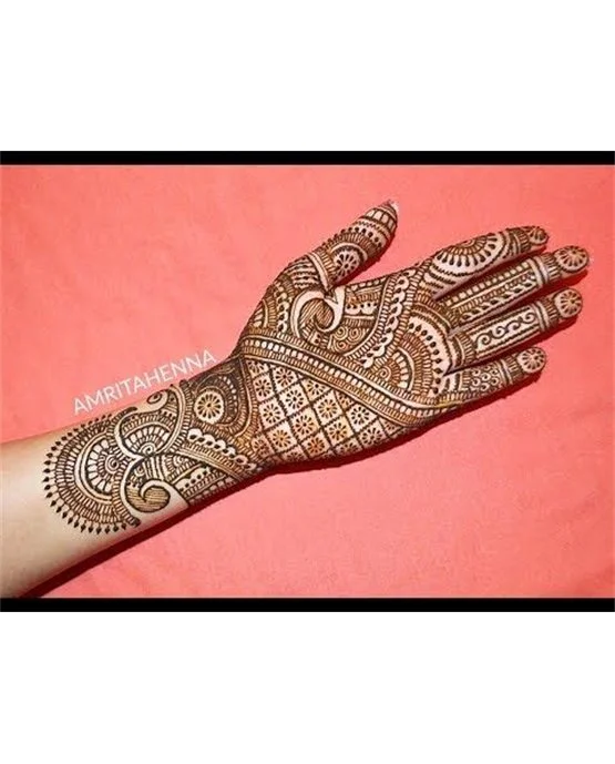 Gorgeous Inspiration Using Mesh Simple Full Hand Mehndi Design